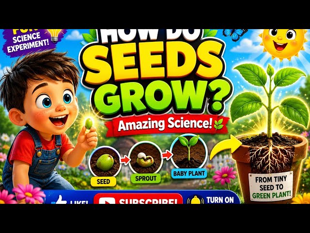 🌼 The Magic of Seeds! | Fun Science Lesson for Kids