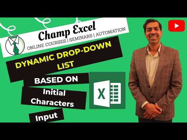 Dynamic Dropdown List Reducing Based On Initial Characters Typed