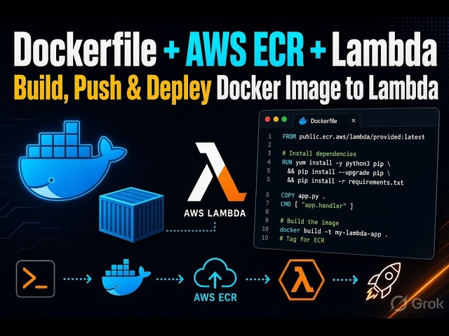 Dockerfile + AWS ECR + Lambda Container Images 🚀 | Build, Push & Deploy Docker Image to Lambda