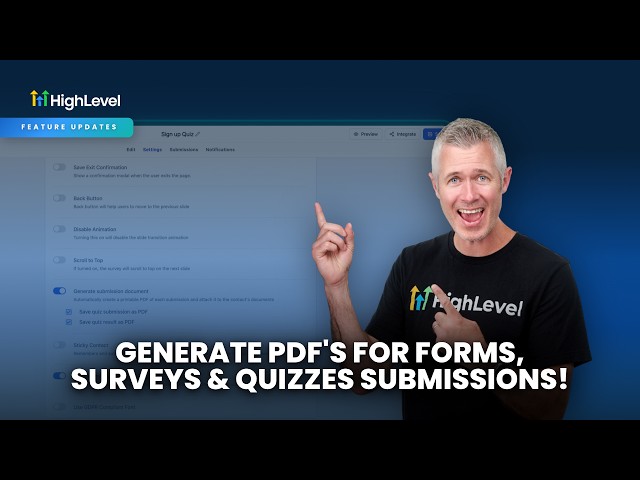 Generate PDF's for Forms, Surveys & Quizzes Submissions!
