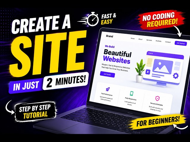 Create a Professional Website with AI in Just 2 Minutes | No Coding Required