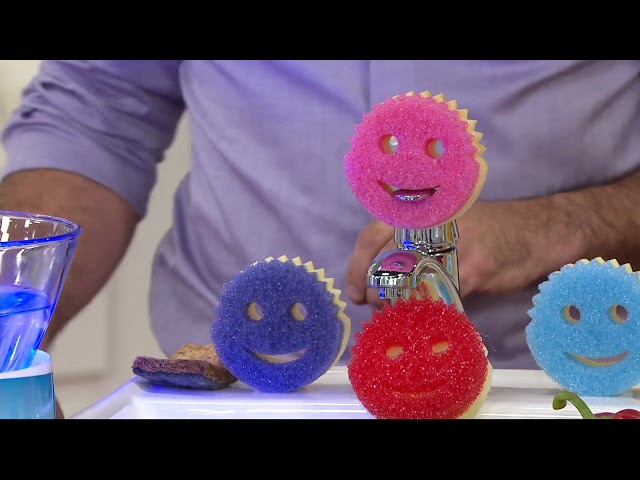 Scrub Mommy Double Sided Multi Color Sponge Set on QVC