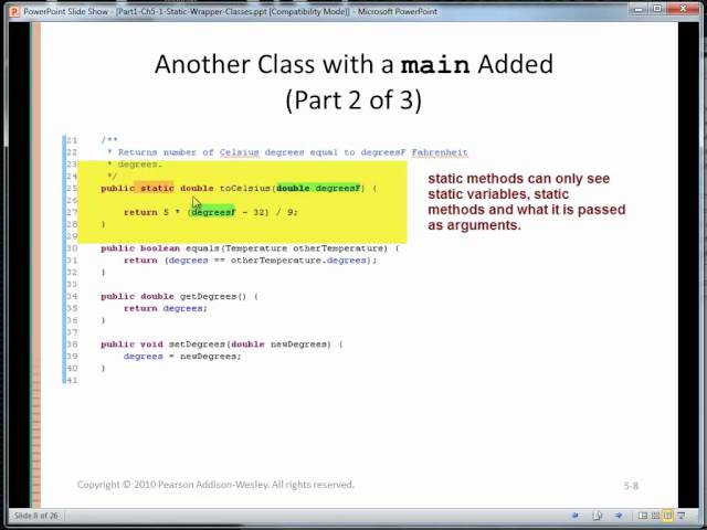 Static Methods and Static Variables (Elon Phoenix Video) 1024x768