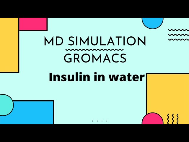 Gromacs molecular dynamics tutorial - insulin in water | pymol biomolecules