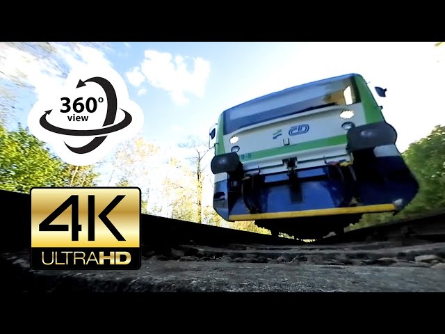 360° camera under local train (4K) Virtual Reality