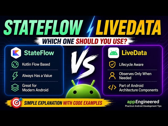 StateFlow vs LiveData in Android — Which One Should You Use in 2026? #Kotlin #StateFlow #LiveData