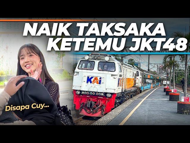 NAIK KERETA KETEMU JKT48 ‼️ DISAPA MEMBER GAESS 🤩 | Trip Kereta Api Taksaka Jakarta - Yogyakarta