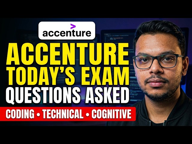 Accenture Today's Exam Analysis | Accenture Technical , Coding , Cognitive Assessment | Questions