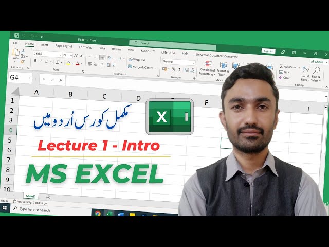 1 - Microsoft Excel Basic to Advanced Training Course : Introduction Class by Syed Fazal Hussain