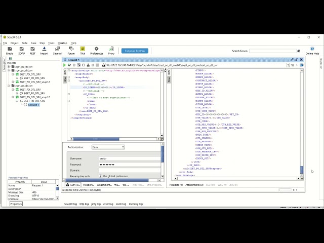 3 Testing of web service in SOAP UI