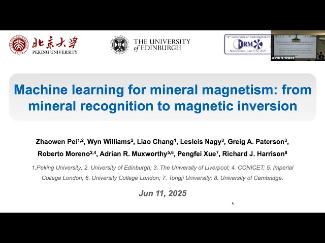 Machine Learning for Mineral Magnetism: From Mineral Recognition to Magnetic Inversion - Zhaowen Pei
