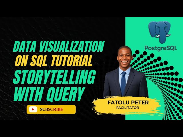SQL Data Visualization Tutorial in PostgreSQL PGAdmin 4 (with Real Project Dataset)