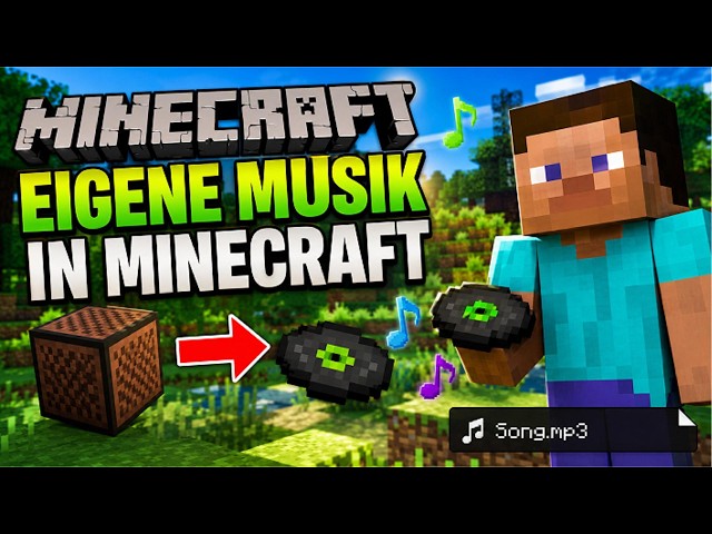 🎵 EIGENE MUSIK in Minecraft einfügen! | In 4 Minuten!
