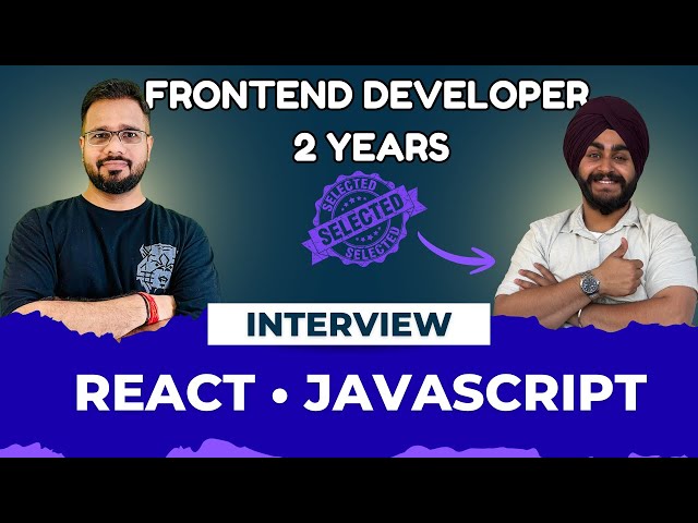 Frontend Developer Mock Interview | React & Next.js | Real Interview Experience