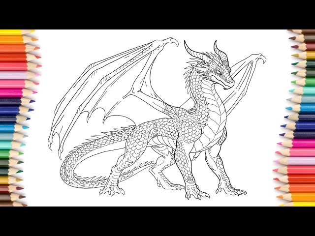 How to draw a  realistic Dragon | Step by Step Easy Drawing Tutorial 