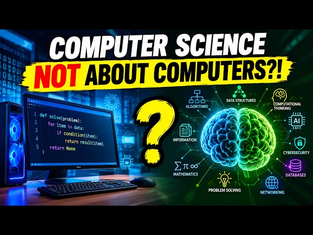 Computer Science Is NOT About Computers?! 🤯 | The Real Meaning of Computer Science Explained