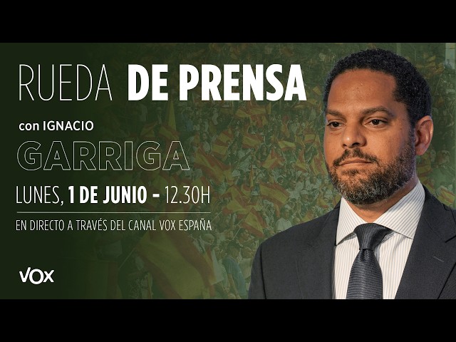 🔴 LIVE | Press conference by Ignacio Garriga