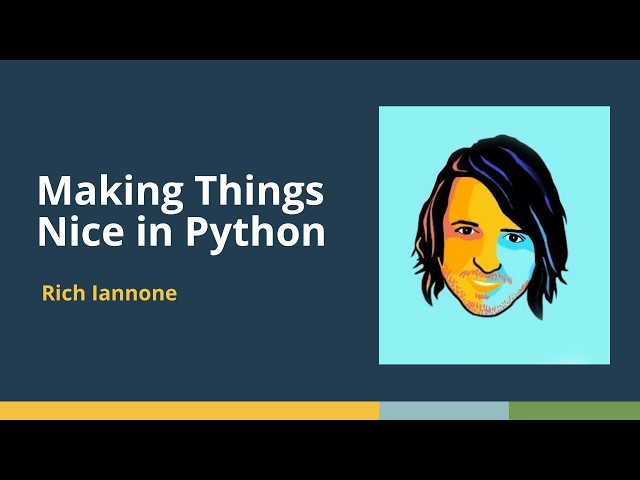 Making Things Nice in Python (Rich Iannone, Posit) | posit::conf(2025)