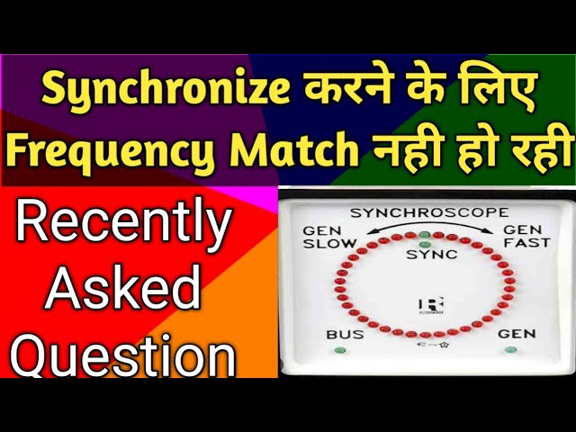 How to Synchronise Generator and GRID| Generator parallel operation| Synchronoscope