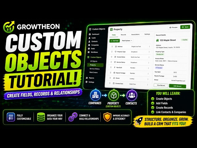 How to Create Custom Objects in Growtheon | Complete Beginner Tutorial