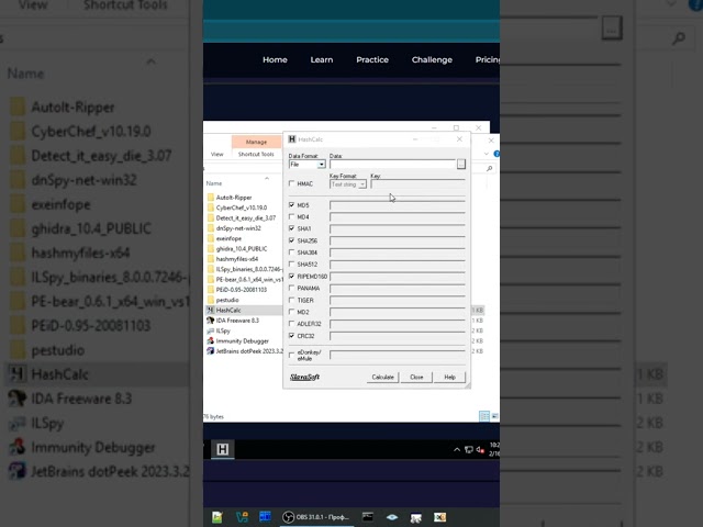 How to calculate hash value using HashCalc #md5 #sha1 #sha256