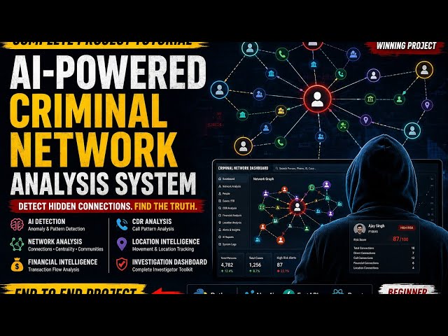 AI-Powered Criminal Network Analysis System | SIH 2026 PS26189 | Complete Project Tutorial