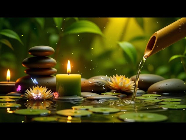 Sound of Water and Relaxing Music 🌿 Peace of Mind, Healing, Stress Relie