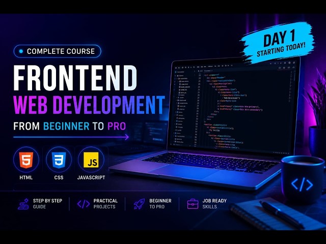 HTML, CSS & JavaScript Full Course for Beginners 🚀 | Web Development Tutorial