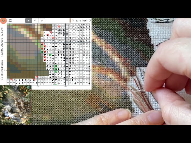 Cross Stitch: Stitch With Me #497 (with talking)