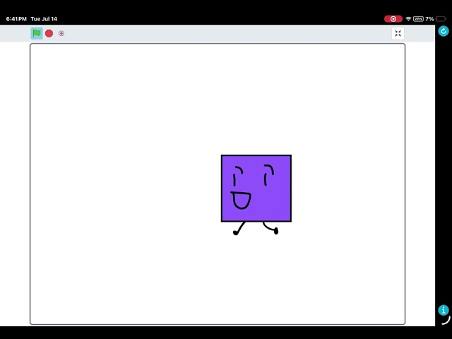 Day one of animating in scratch!!!