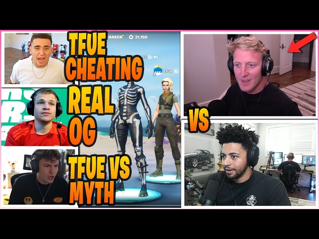 STREAMERS React To TFUE vs MYTH INTENSE 1v1! (Fortnite Moments)