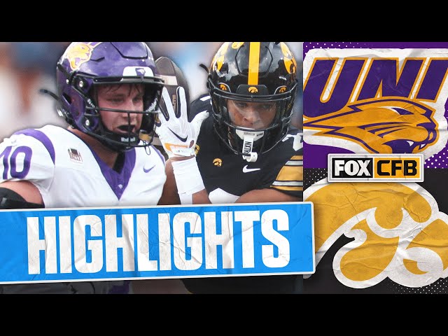 Northern Iowa Panthers vs No. 18 Iowa Hawkeyes Highlights 🏈 FOX College Football