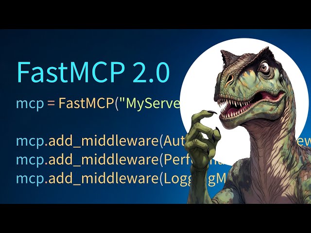 FastMCP middleware chains for authentication, performance tracking, and logging in Python