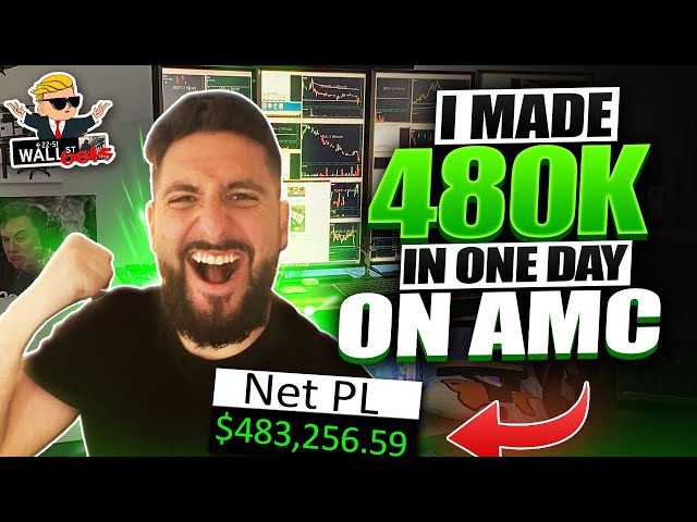 HOW I MADE $483,000 IN ONE DAY ON $AMC | $200K LIVE TRADING PROFIT*