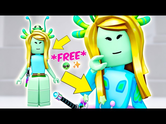 Making a CUTE ALIEN Avatar for 0 ROBUX + Free Item Code! 👽✨
