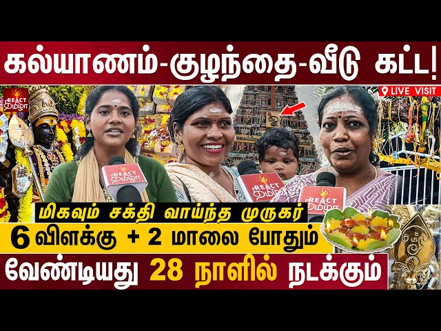 🙏 இந்த முருகனை நம்பினால் கைவிடமாட்டார் | Siruvapuri Murugan Temple Live Visit | React Tamizha