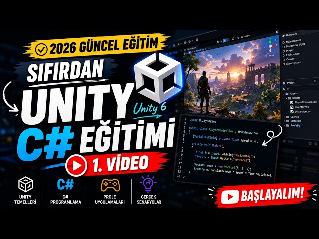 Unity 6 Detaylı C# Eğitimi | Değişkenler ve Temel Yapılar | 1. Ders