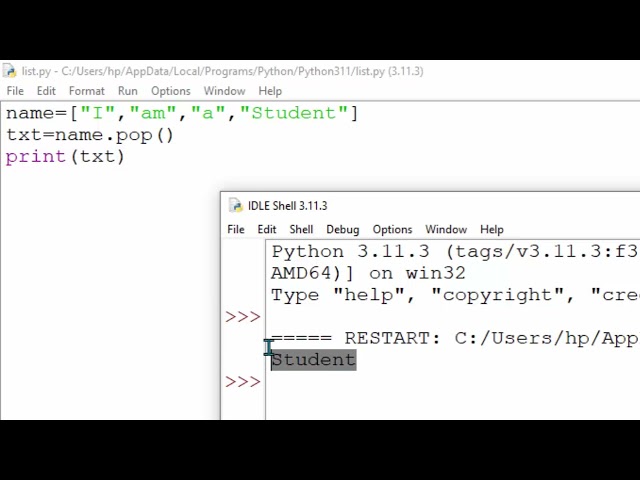 Push and pop functions in Python@COMPUTEREXCELSOLUTION #python