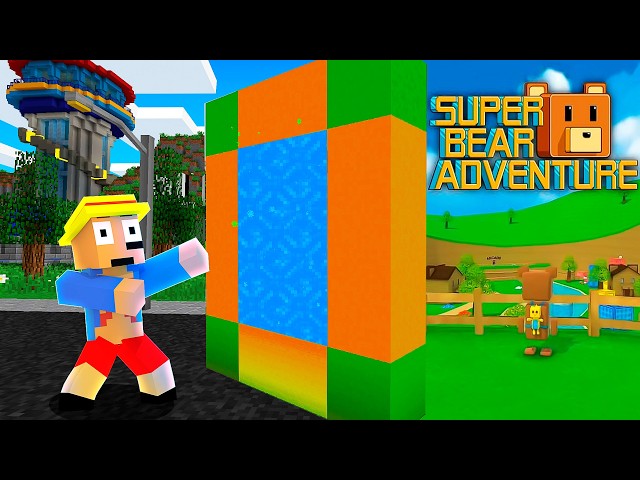 WE FOUND A PORTAL TO THE SUPER BEAR ADVENTURE WORLD IN MINECRAFT 😱