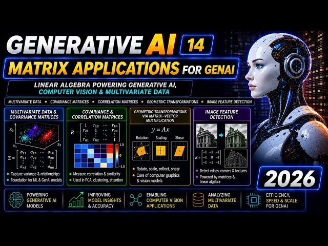 Matrix Applications in GenAI | Covariance, Geometric Transformations & Image Feature | GenAI Ep 14