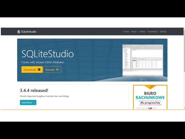 sqLiteStudio, herramienta gráfica para manejo de bases de datos. Descargar, instalar, gratis.