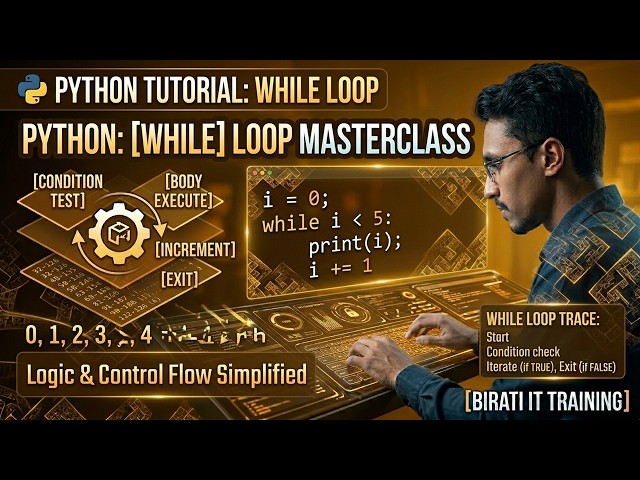 ython While Loop Tutorial | Complete Guide to Logic & Control Flow