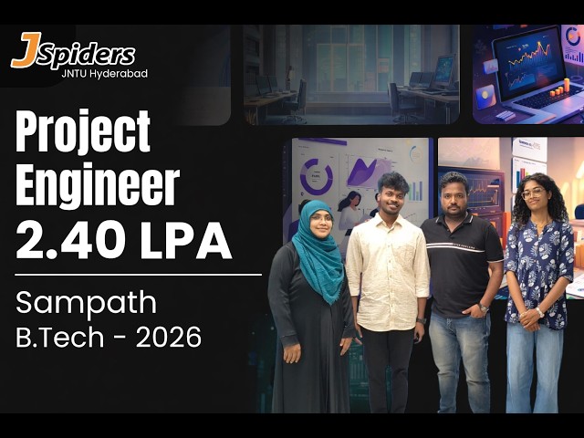 My Placement Journey at Jspiders | Hyderabad JNTU