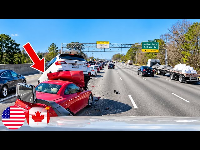 2 HOURS BEST OF CAR CRASHES COMPILATION | USA & Canada Accidents | Dash cam | Driving Fails - 7