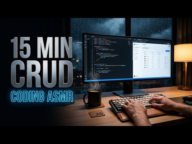 Build a CRUD App With Me ☕ | 16 Min Coding ASMR (HTML, CSS & JavaScript)