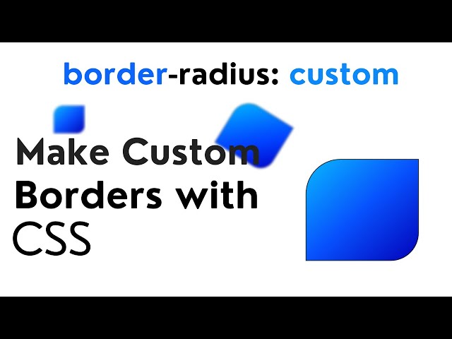 Only CSS Border-Radius Tutorial | Make Custom Corners | FrontendDUDE