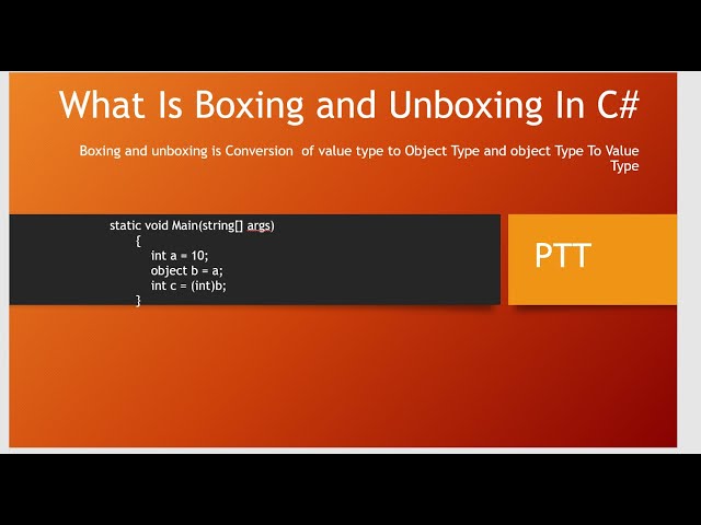 Boxing UnBoxing in asp.net