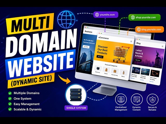 🚀 Multi-Domain Website (Dynamic Site)