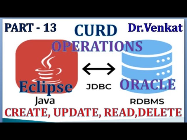 JDBC CONNECTION-ORACLE | CLASSPATH | Part-13 | Dr.Venkat | Telugu | CURD | #java