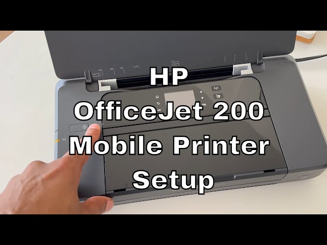HP OfficeJet 200 Mobile Printer Set Up and Review